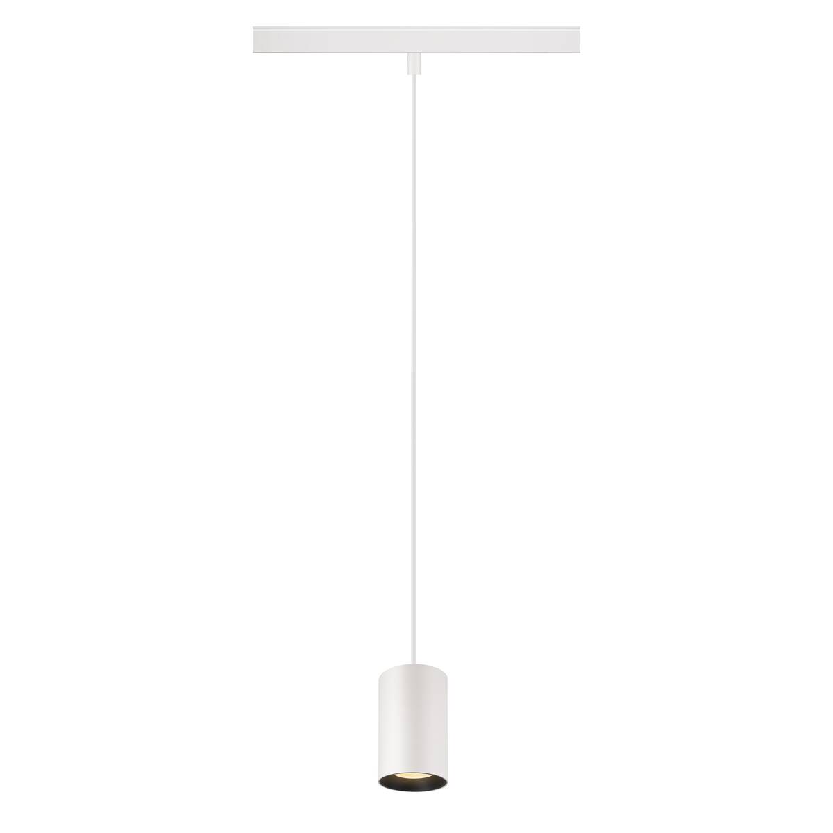 NUMINOS® XS 48 V TRACK, DALI, závěsné svítidlo, bílé/černé, 8,7 W, 690 lm, 3000 K, CRI 90, 55°
