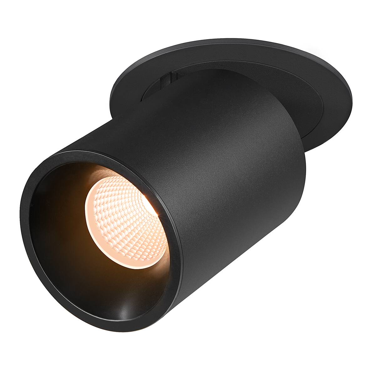 NUMINOS® PROJECTOR L, stropní zápustné svítidlo 2700 K, 40°, válcové, černé/černé