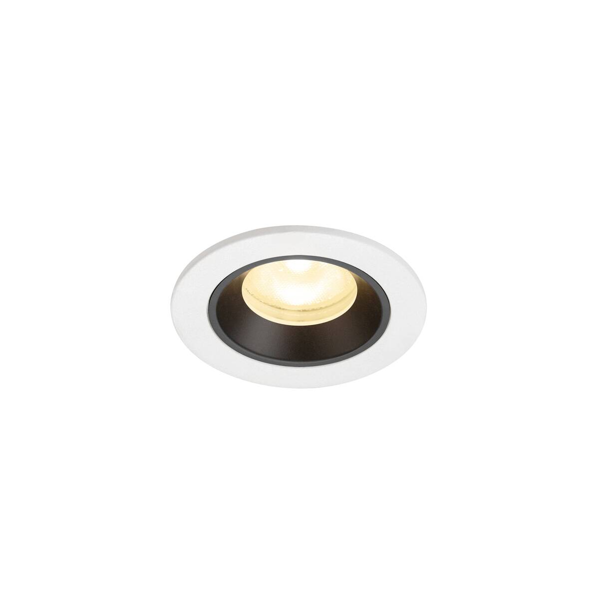 NUMINOS® XS, Deckeneinbauleuchte weiß/schwarz 3000 K 55°