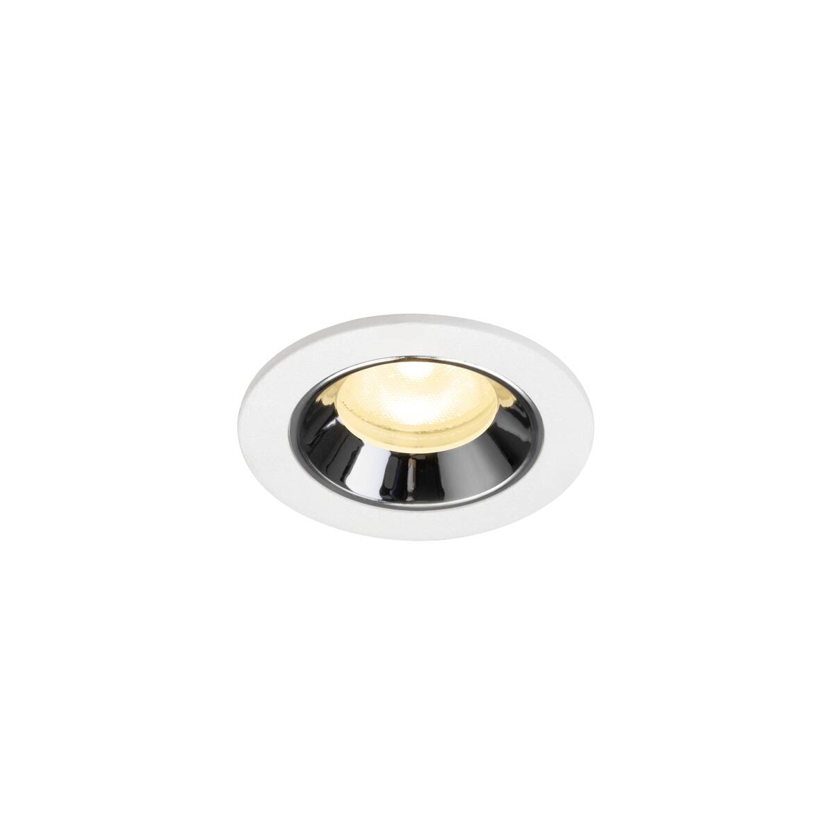 NUMINOS® XS, white/chrom recessed ceiling light 3000 K 55°