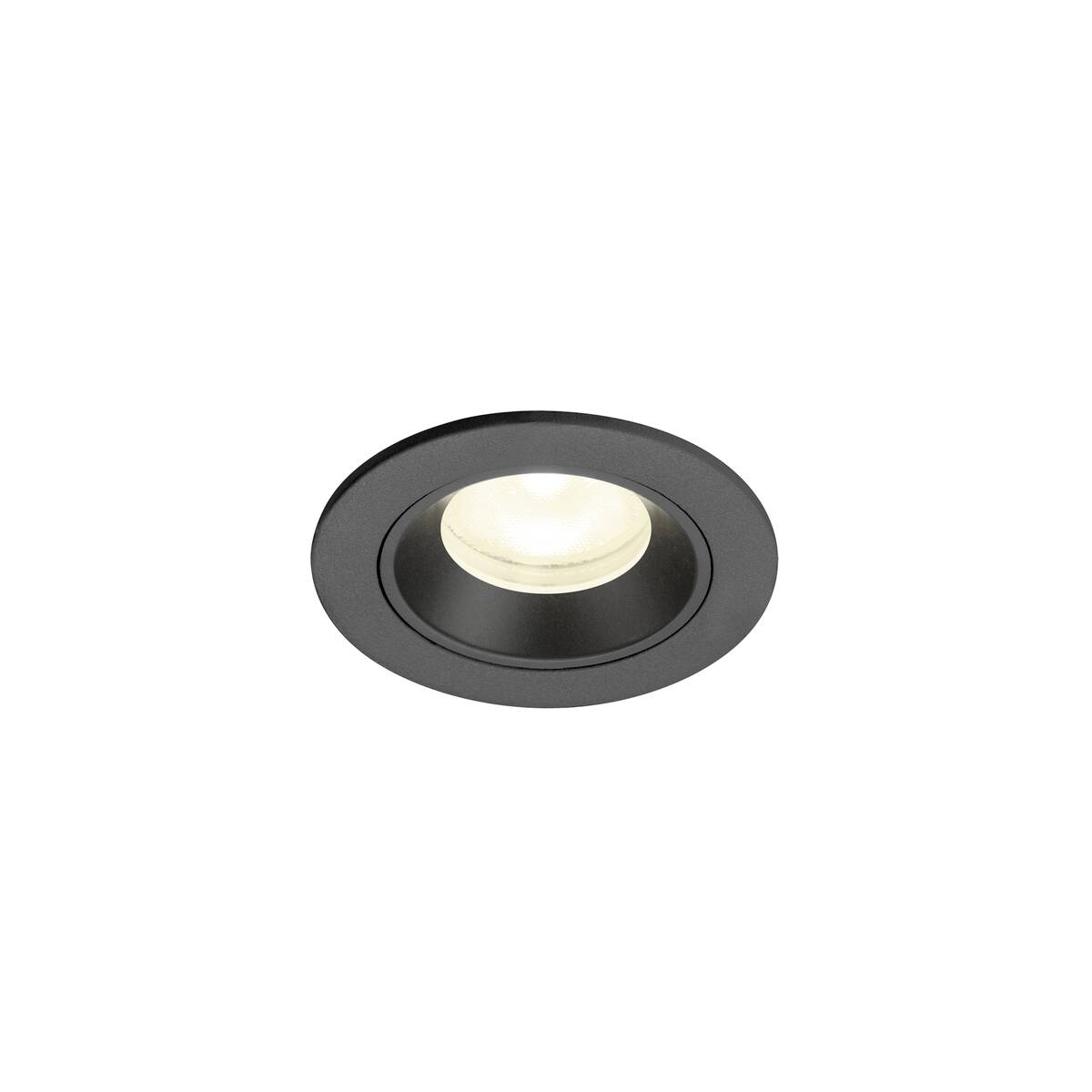 NUMINOS® XS, plafonnier encastré, 4000 K, 55°, IP20, rond, noir