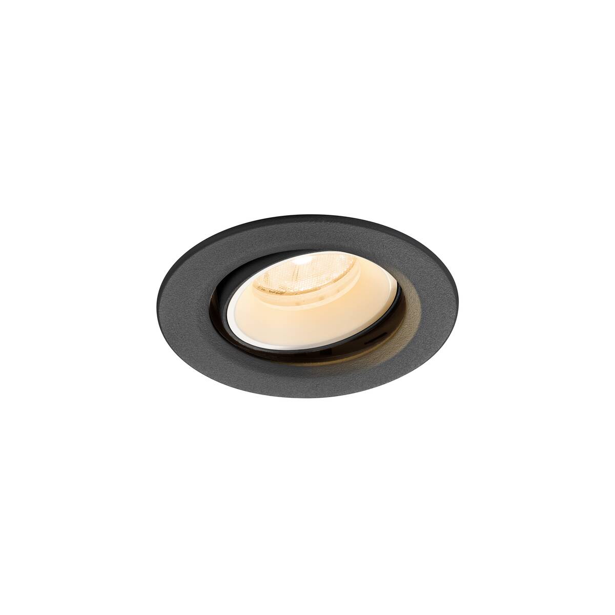 NUMINOS® MOVE XS, plafonnier encastré, 2700 K, 20°, IP20, rond, noir / blanc