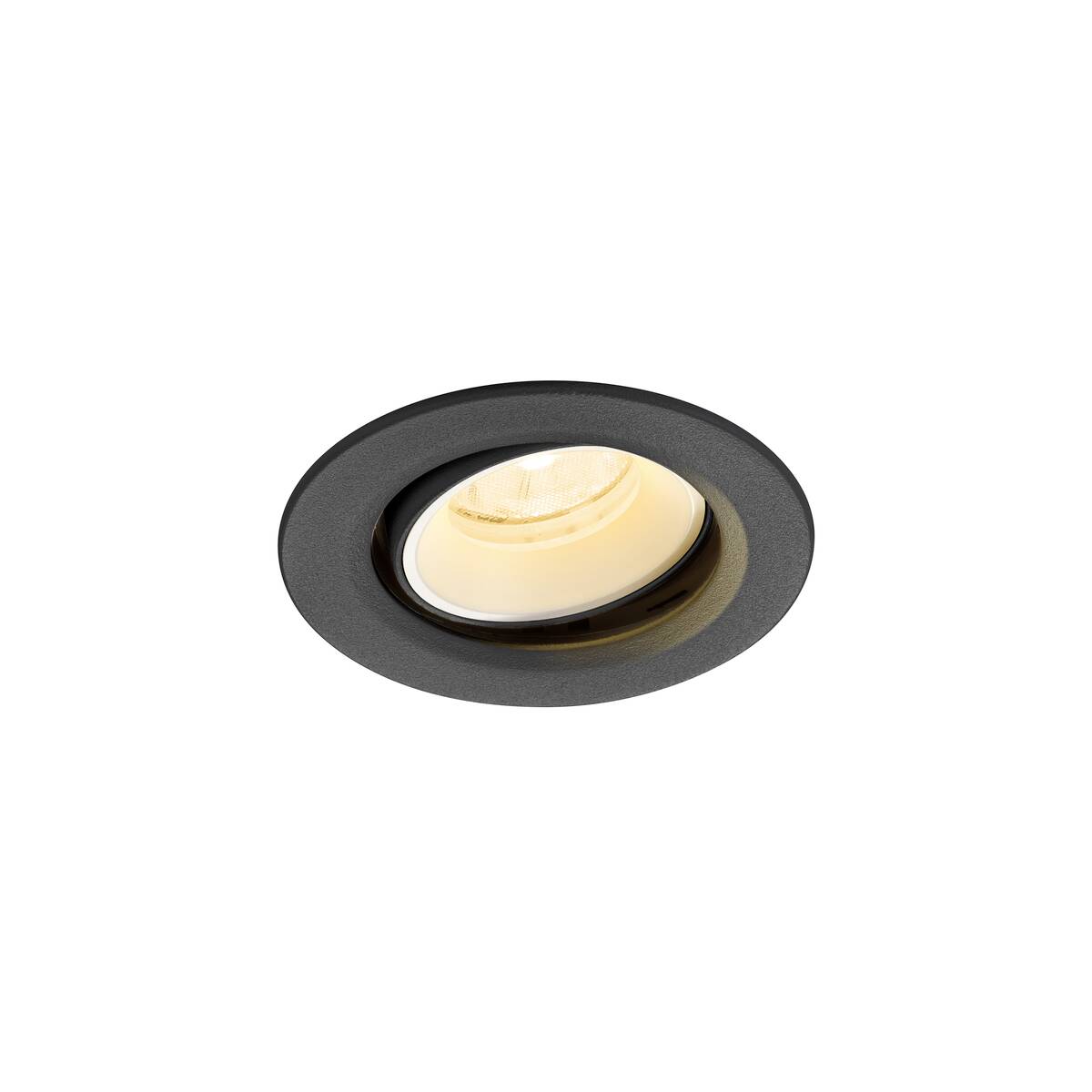 NUMINOS® MOVE XS, Deckeneinbauleuchte, 4000 K, 20°, IP20, rund, schwarz / weiß