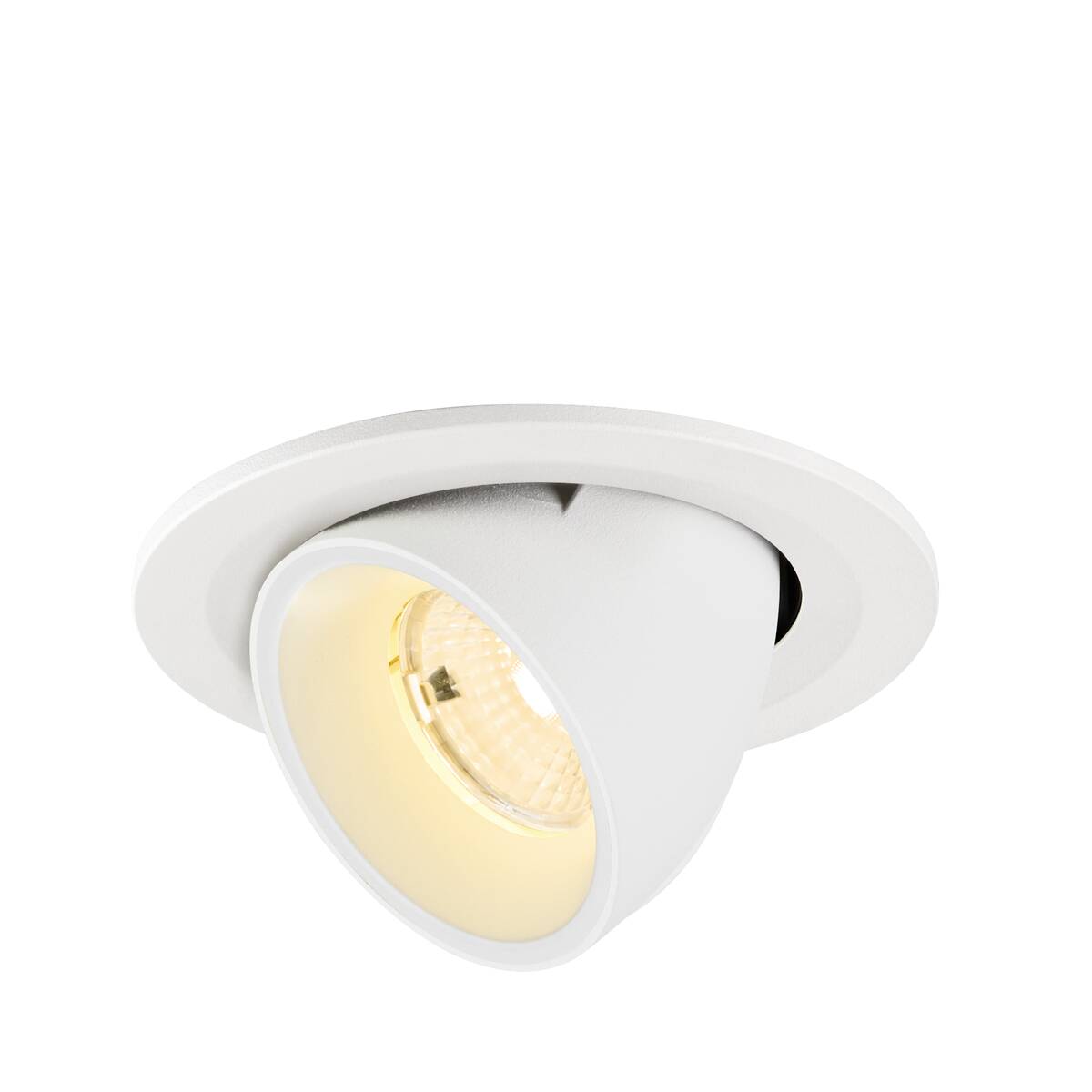 NUMINOS® GIMBLE S, Deckeneinbauleuchte, 3000 K, 55°, IP20, rund, weiß