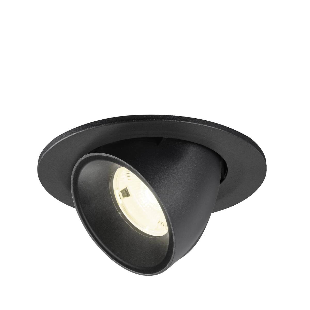 NUMINOS® GIMBLE S, Deckeneinbauleuchte, 4000 K, 20°, IP20, rund, schwarz