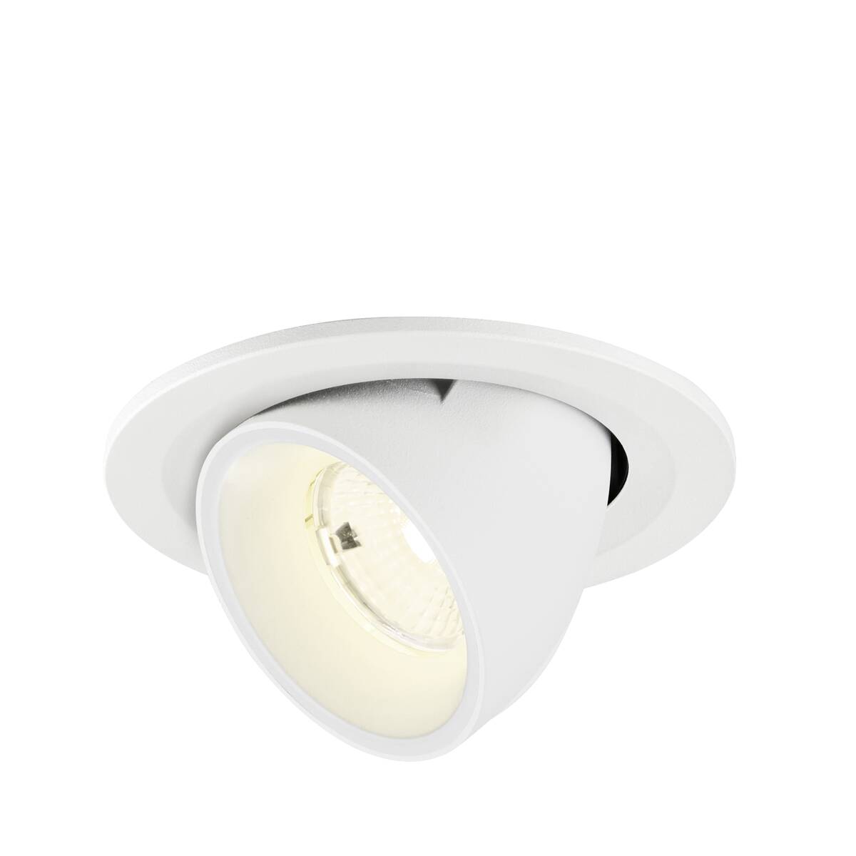 NUMINOS® GIMBLE S, Infälld takarmatur, 4000 K, 55°, IP20, rund, vit