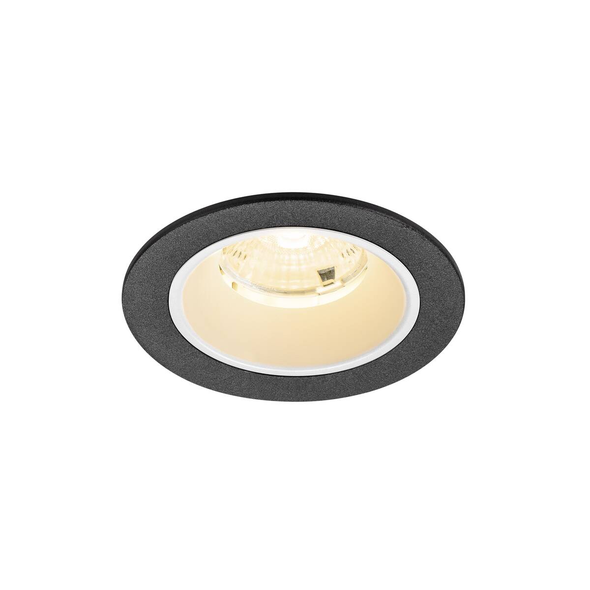 NUMINOS® S, Stropní vestavné svítidlo, 3000 K, 55°, IP20, kulaté, černé / bílé