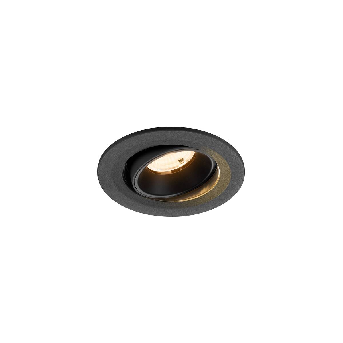 NUMINOS® MOVE S, plafonnier encastré, 2700 K, 55°, IP20, rond, noir