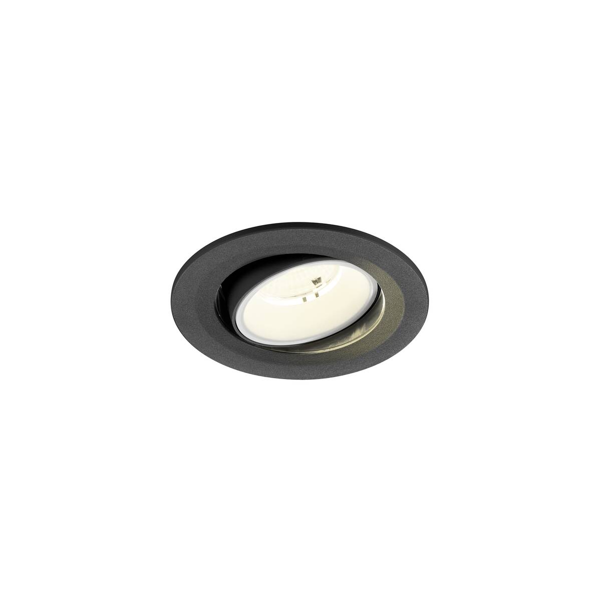 NUMINOS® MOVE S, plafonnier encastré, 4000 K, 55°, IP20, rond, noir / blanc