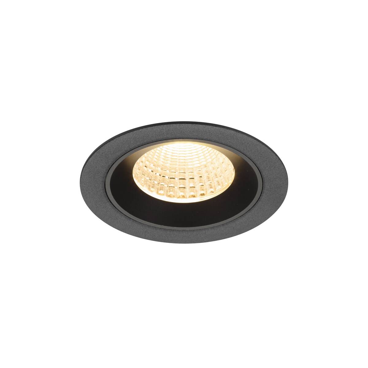 NUMINOS® M, plafonnier encastré, 2700 K, 55°, IP20, rond, noir