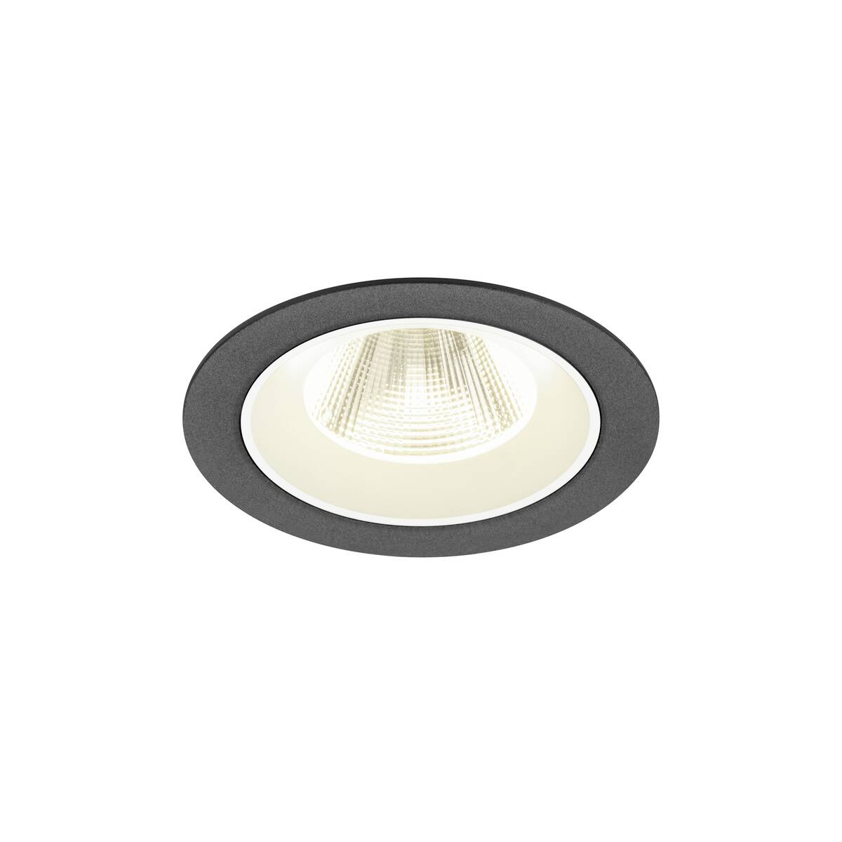 NUMINOS® M, plafonnier encastré, 4000 K, 20°, IP20, rond, noir / blanc
