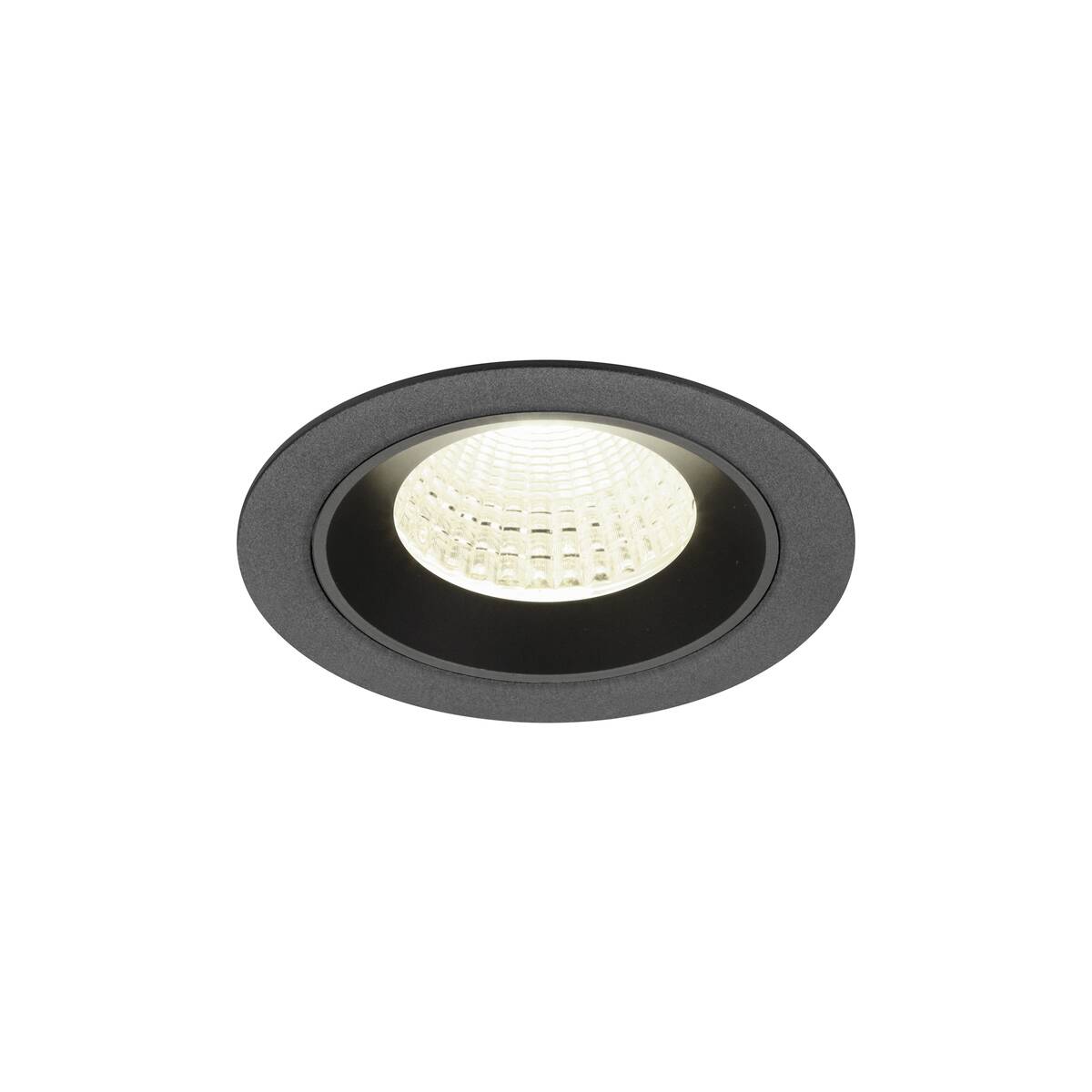 NUMINOS® M, plafonnier encastré, 4000 K, 55°, IP20, rond, noir