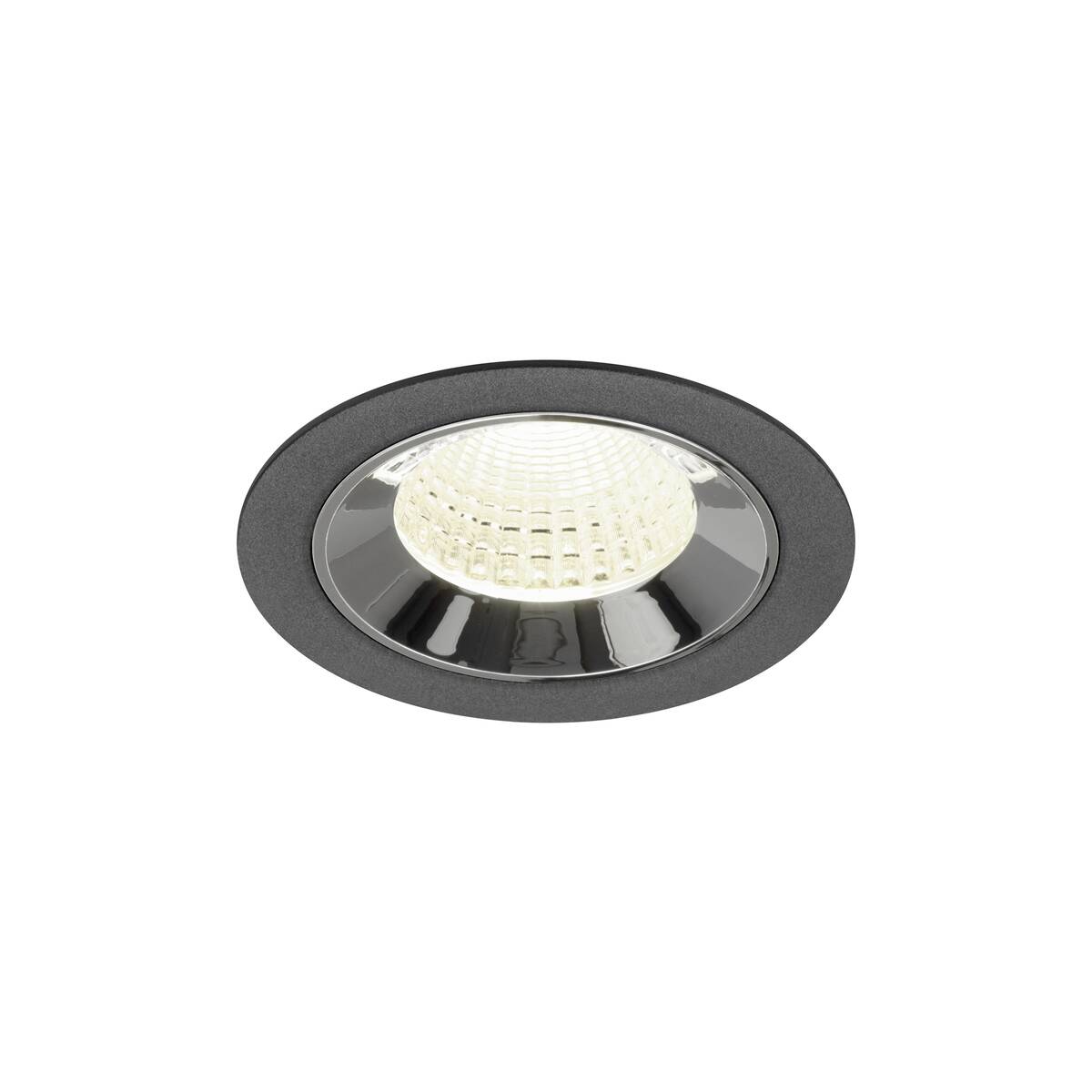 NUMINOS® M, zápustné stropní svítidlo černé/chromové 4000 K 55°