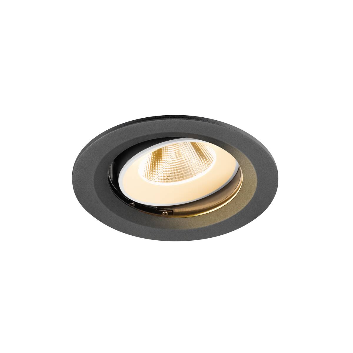 NUMINOS® MOVE M, Deckeneinbauleuchte, 2700 K, 20°, IP20, rund, schwarz / weiß