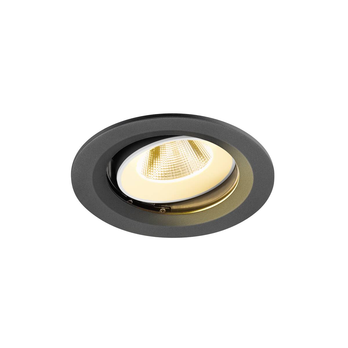 NUMINOS® MOVE M, Deckeneinbauleuchte, 3000 K, 20°, IP20, rund, schwarz / weiß