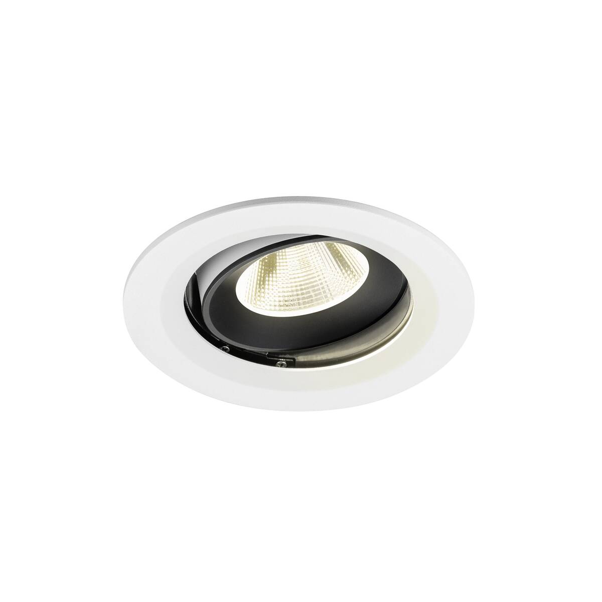 NUMINOS® MOVE M, white/black recessed ceiling light 4000 K 20°