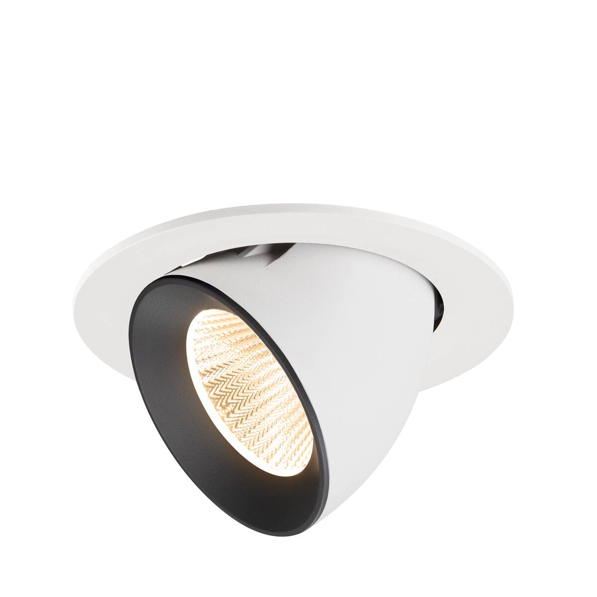 NUMINOS® GIMBLE L, encastré downlight, intérieur, 2700 K, 40° blanc / noir