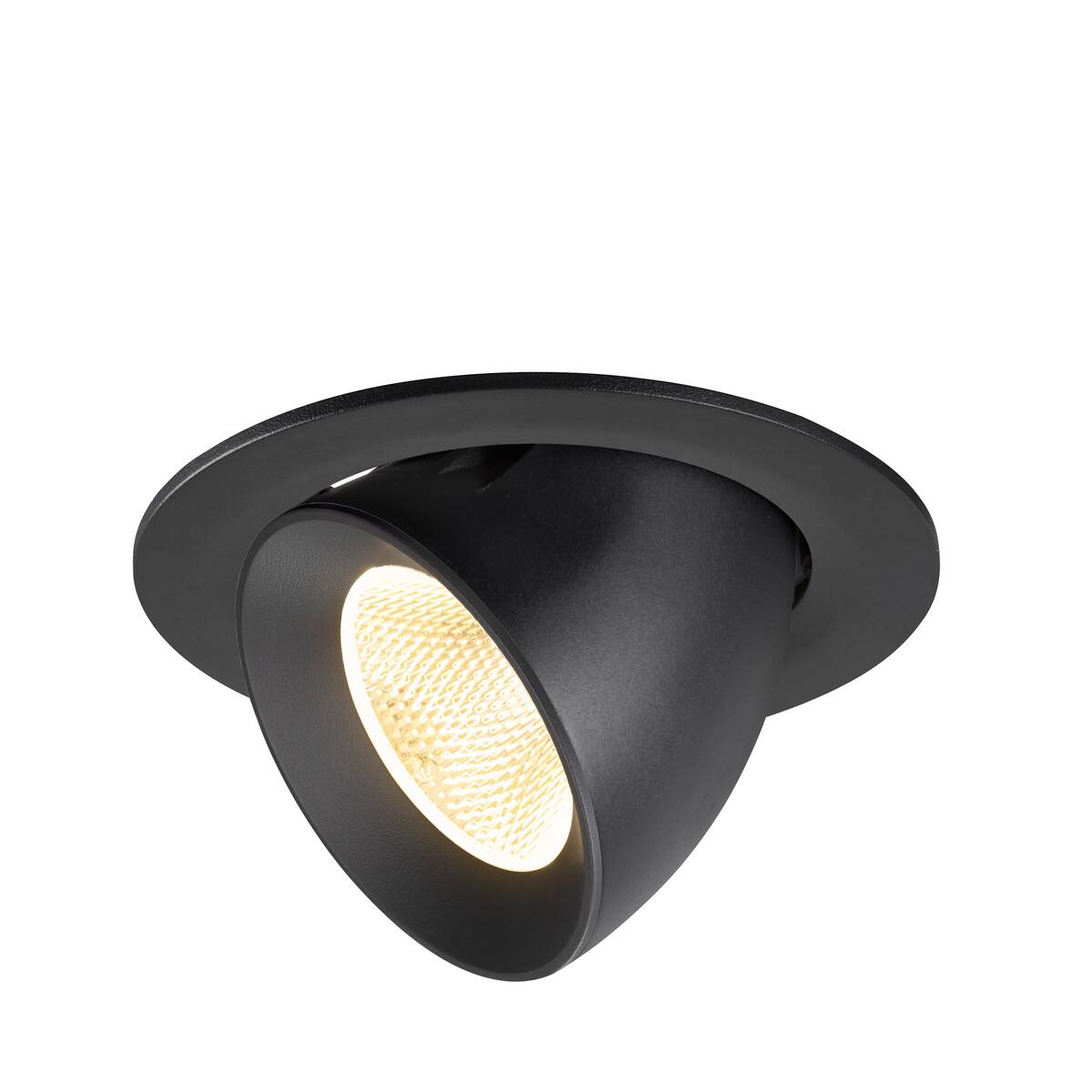 NUMINOS® GIMBLE L, Deckeneinbauleuchte, 3000 K, 20°, IP20, rund, schwarz