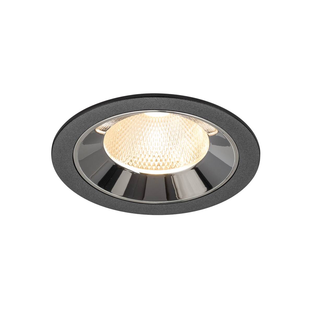 NUMINOS® L, plafonnier encastré noir / chromé 2700 K 20°