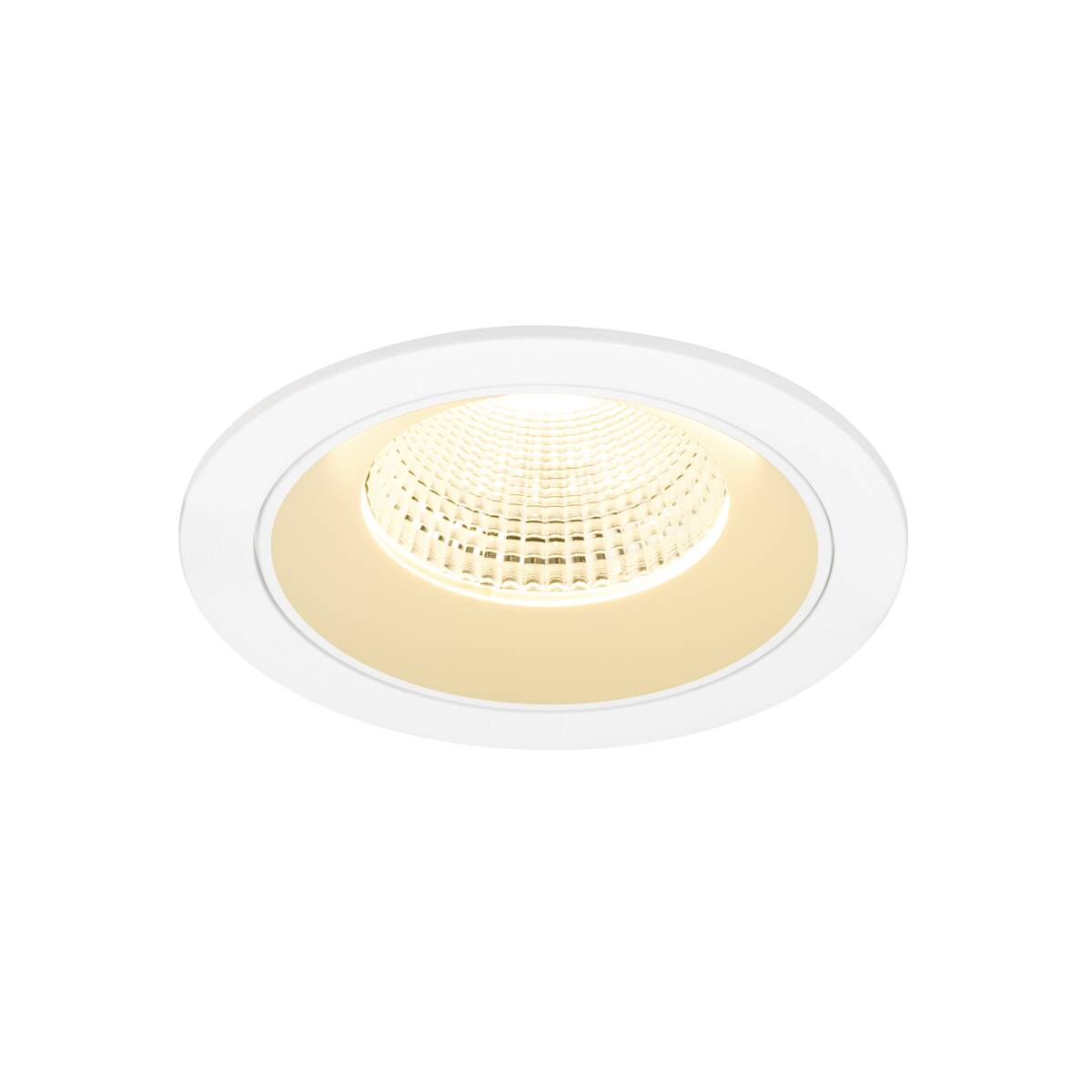 NUMINOS® L, infälld takarmatur, 3000 K, 55°, IP20, rund, vit