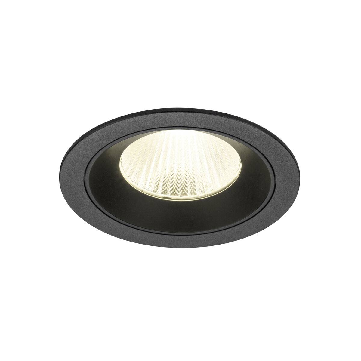 NUMINOS® L, infälld takarmatur, 4000 K, 40°, IP20, rund, svart
