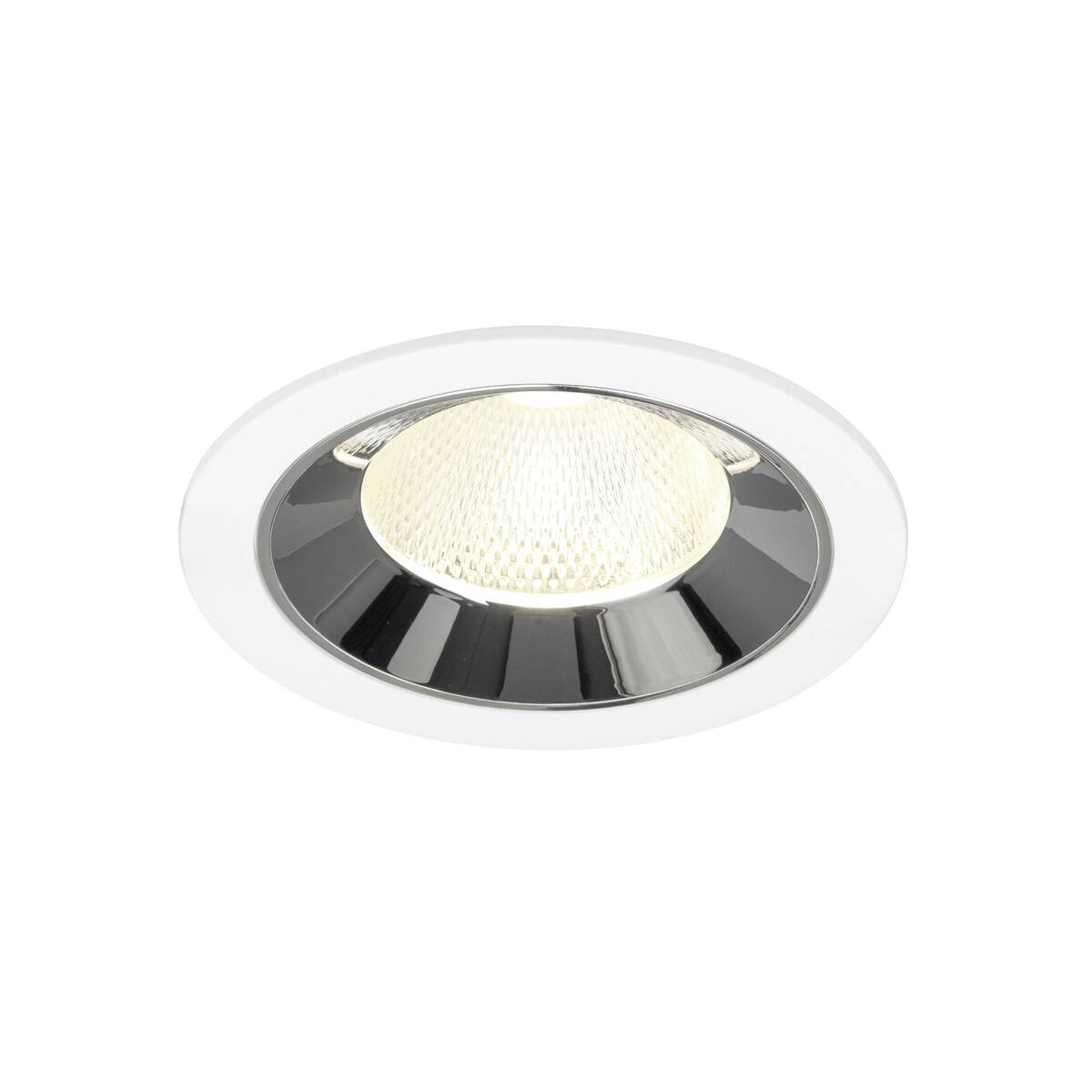 NUMINOS® L, plafonnier encastré blanc / chromé 4000 K 20°