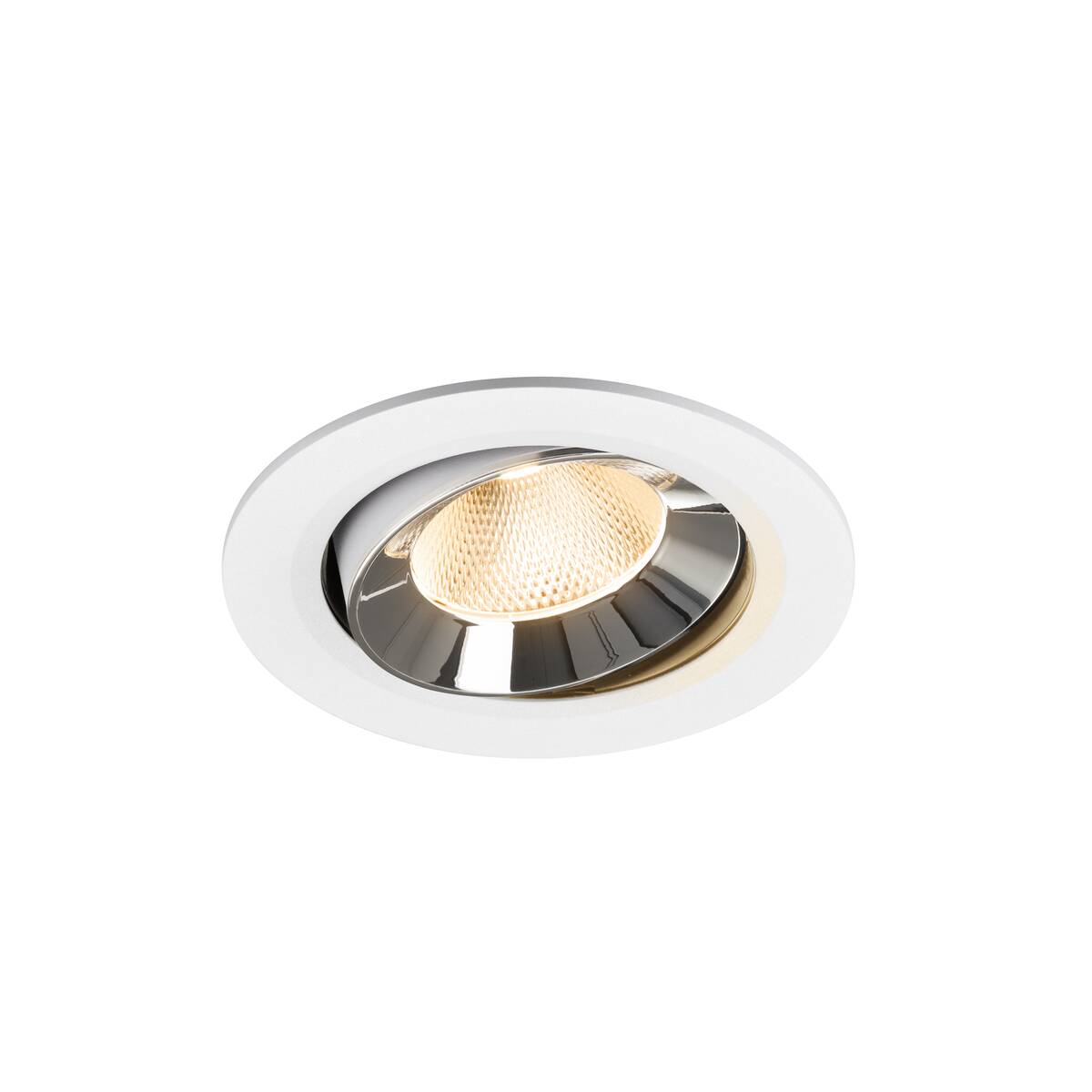 NUMINOS® MOVE L, plafonnier encastré blanc / chromé 2700 K 20°