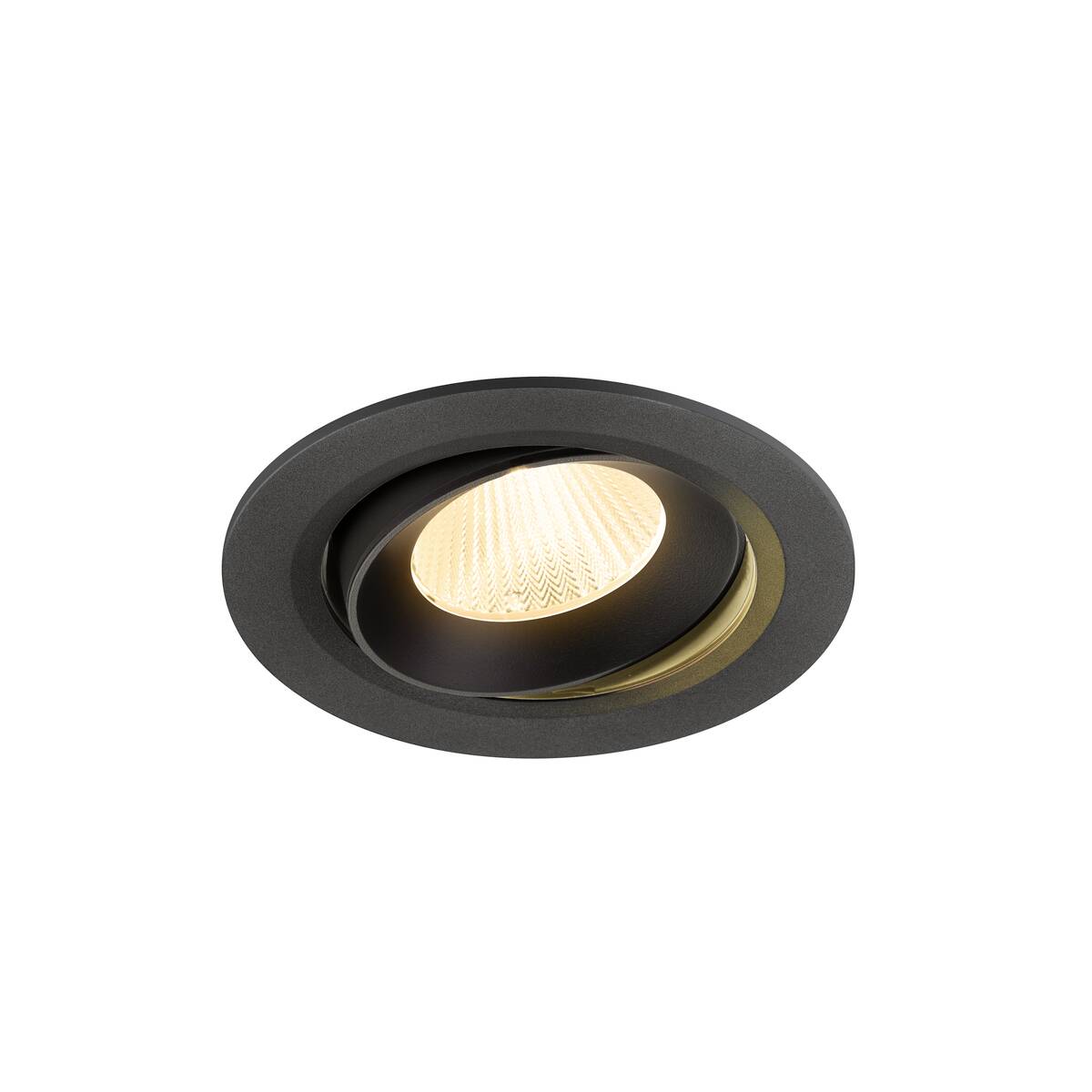NUMINOS® MOVE L, plafonnier encastré, 3000 K, 40°, IP20, rond, noir