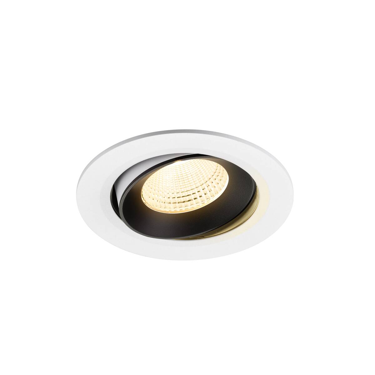 NUMINOS® MOVE L, plafonnier encastré blanc / noir 3000 K 55°