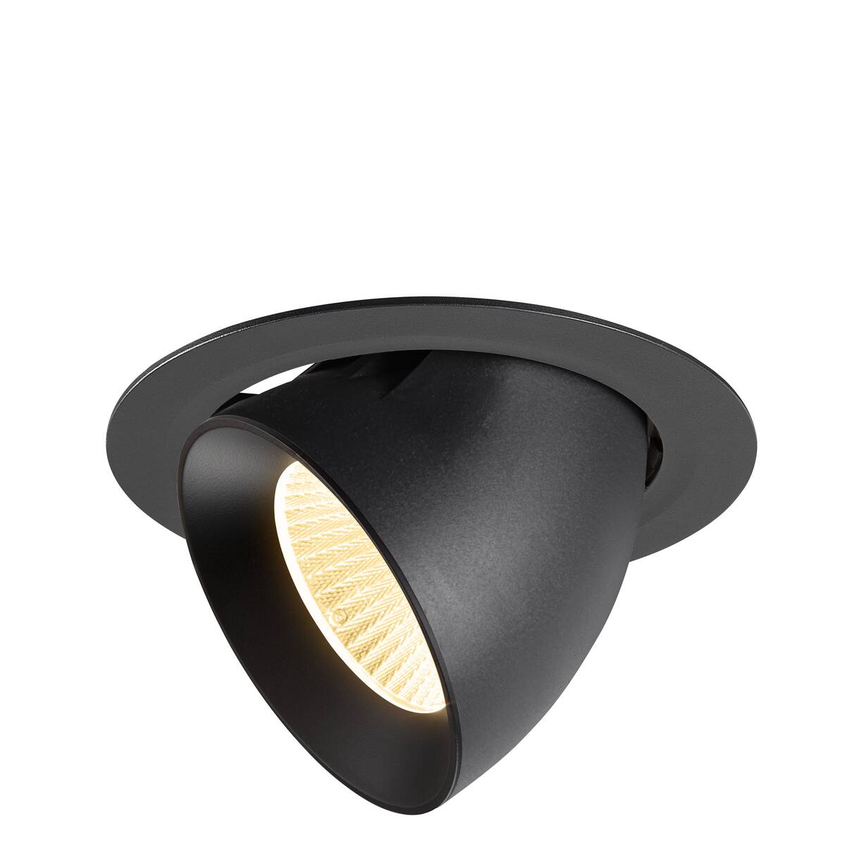 NUMINOS® GIMBLE XL, plafonnier encastré, 3000 K, 40°, noir