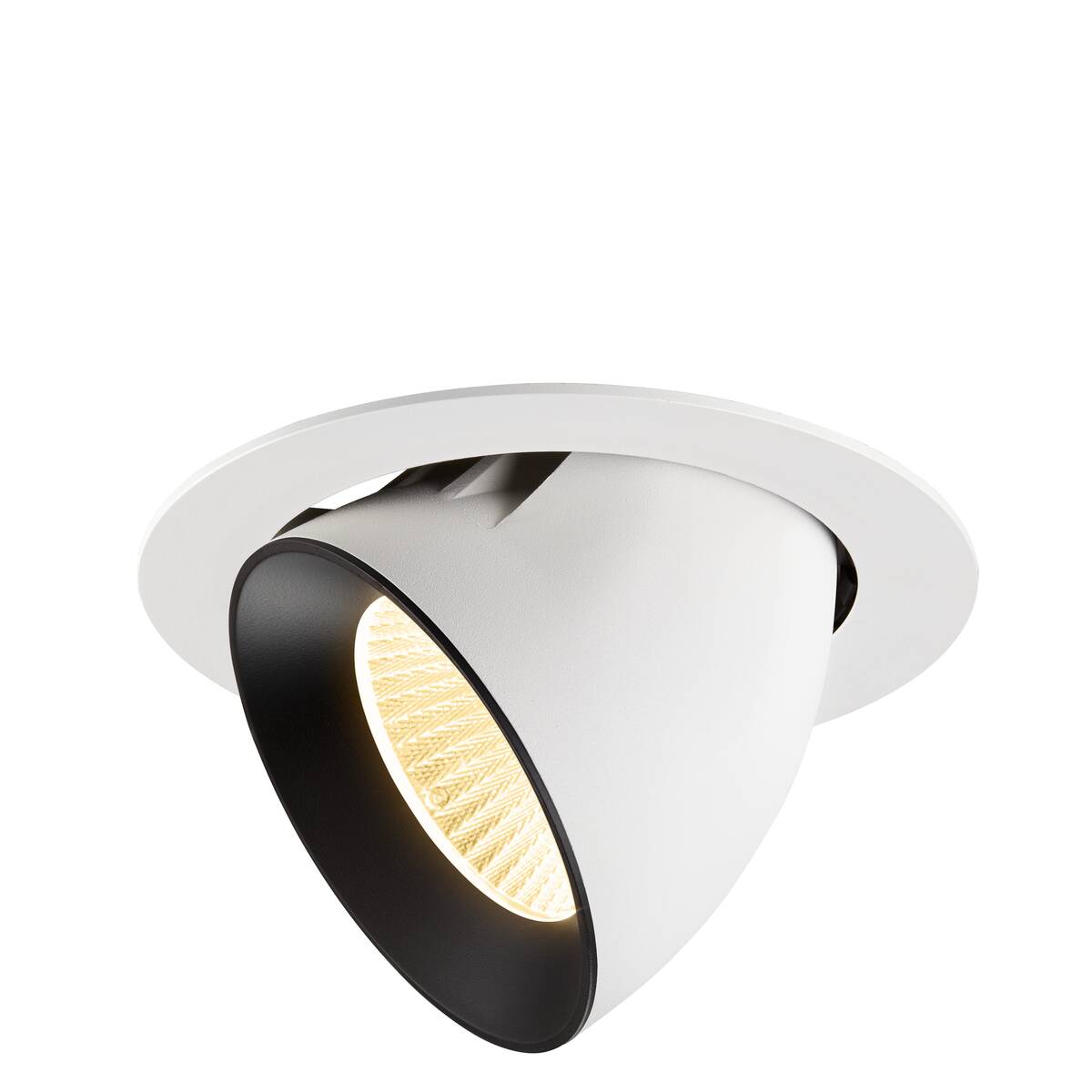 NUMINOS® GIMBLE XL, encastré downlight, intérieur, 3000 K, 40° blanc / noir