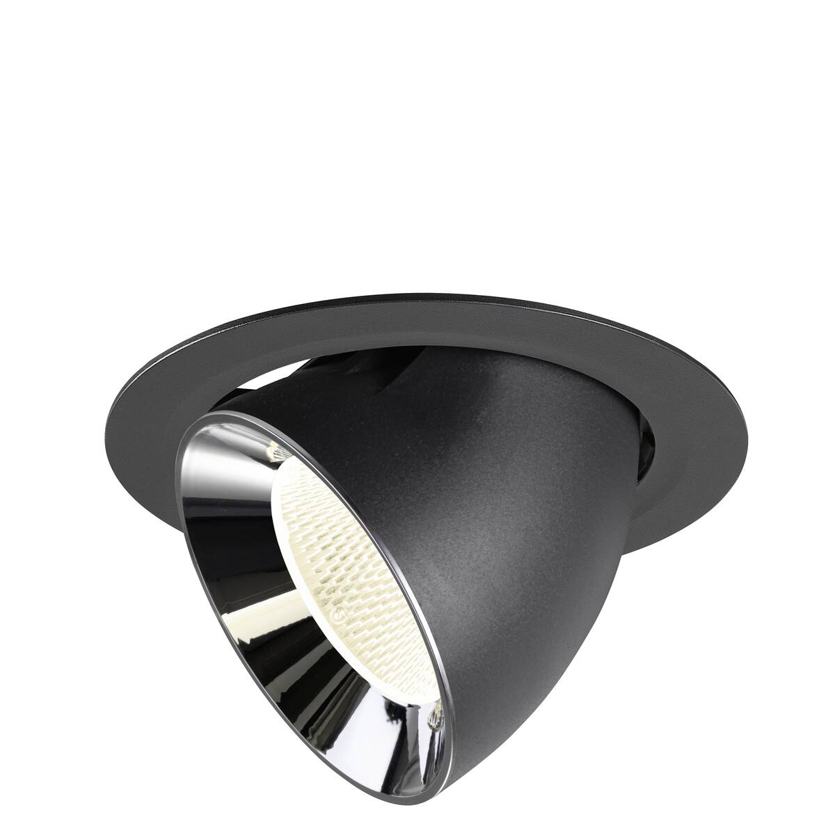NUMINOS® GIMBLE XL, encastré downlight, intérieur, 4000 K, 20° noir / chrome