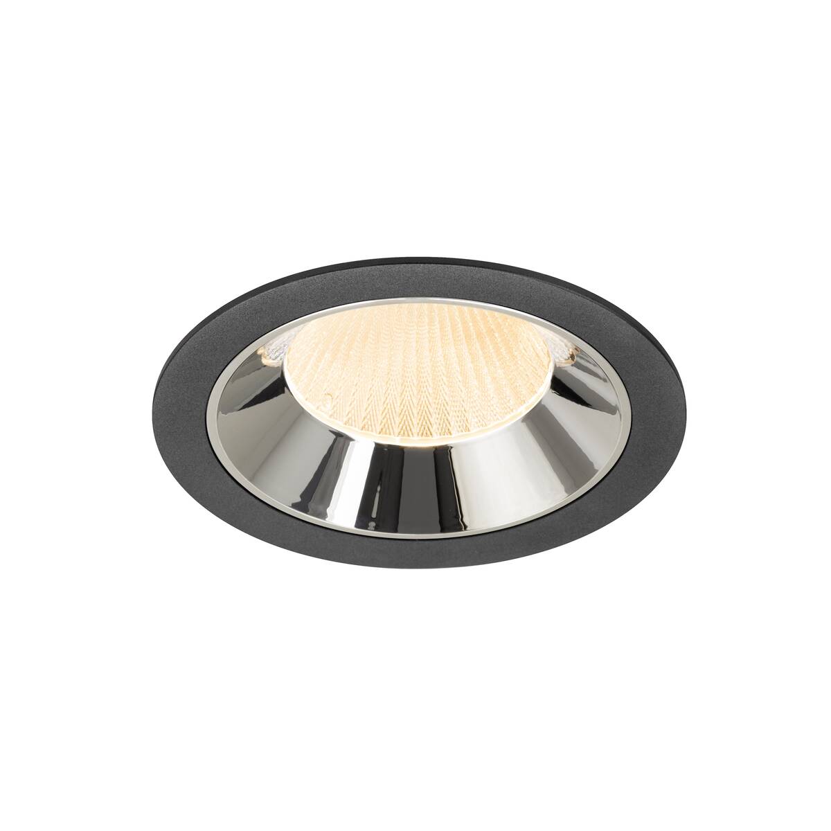 NUMINOS® XL, zápustné stropní svítidlo černé/chromové 2700 K 20°