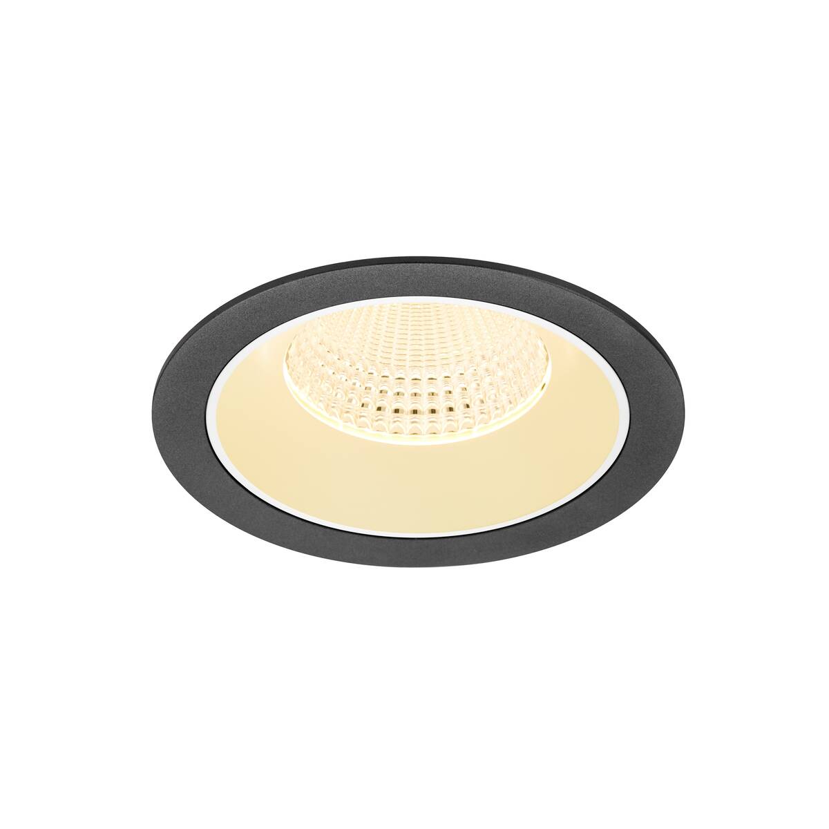 NUMINOS® XL, Deckeneinbauleuchte, 3000 K, 55°, IP20, rund, schwarz / weiß