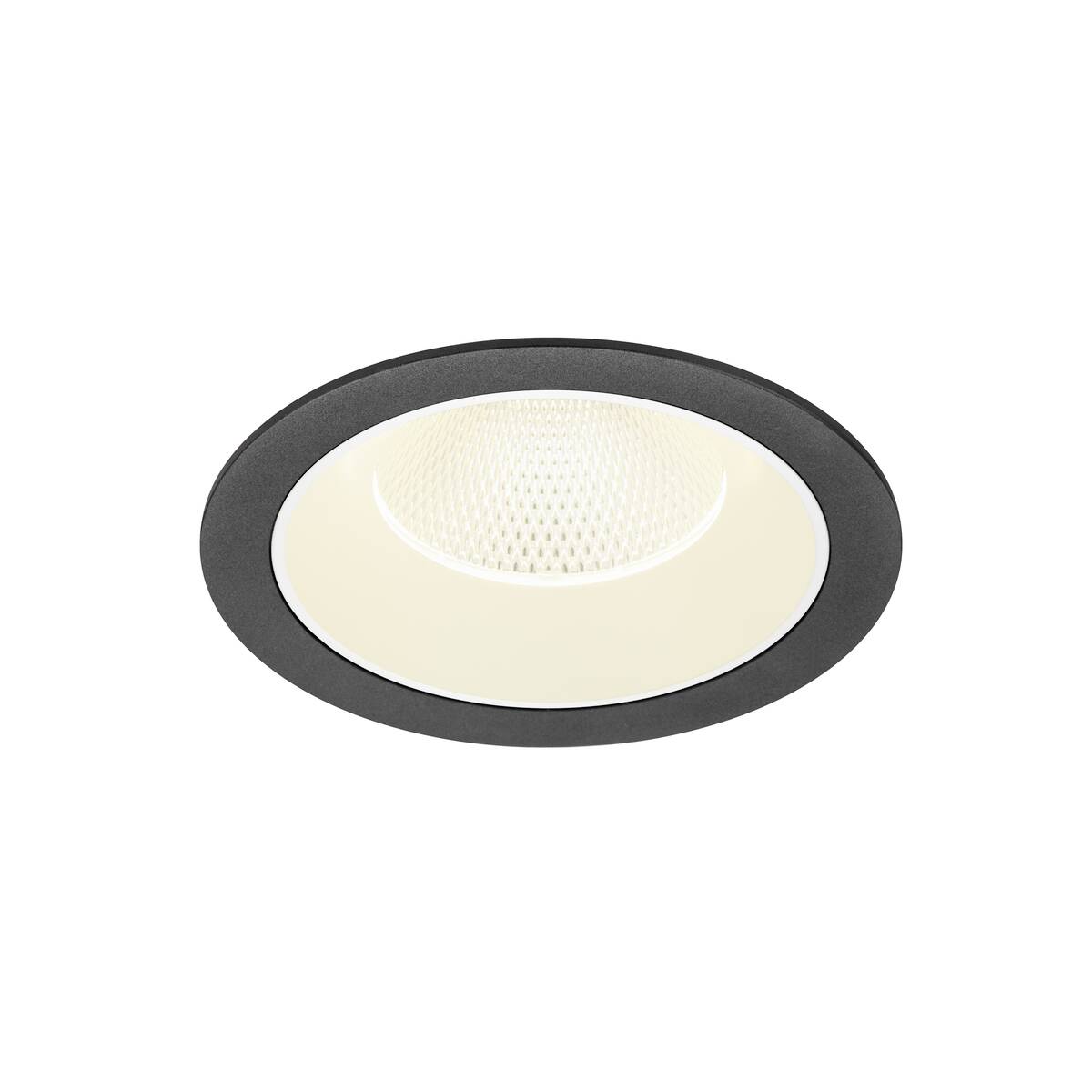 NUMINOS® XL, plafonnier encastré, 4000 K, 40°, IP20, rond, noir / blanc