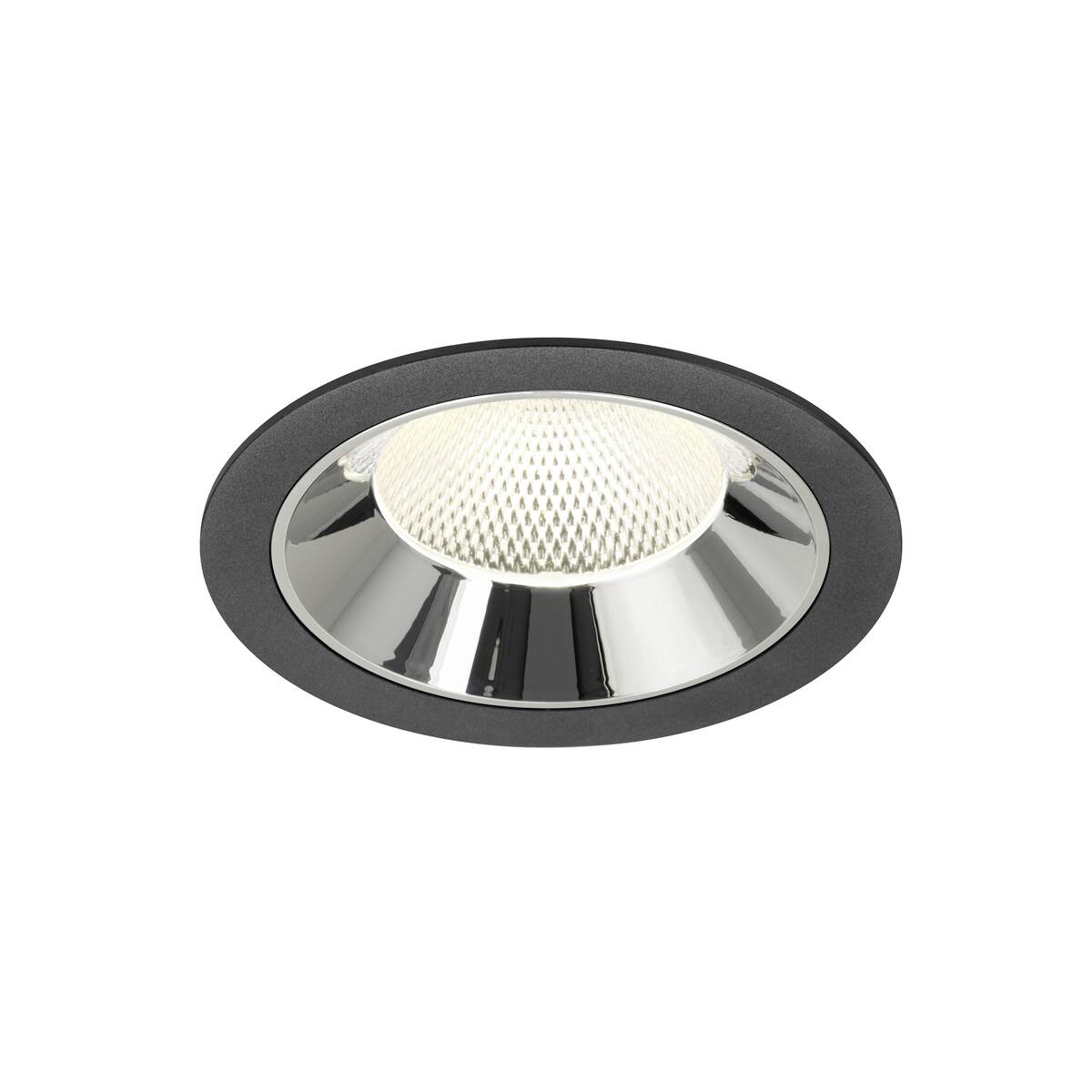 NUMINOS® XL, incasso a plafone nero/cromo 4000 K 40°