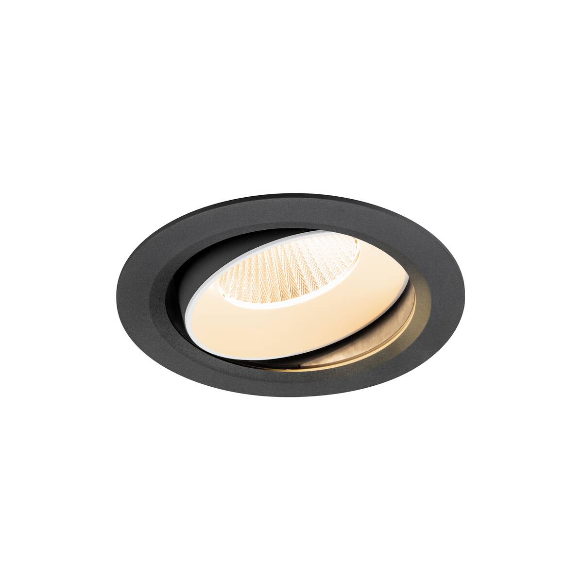 NUMINOS® MOVE XL, plafonnier encastré, 2700 K, 40°, IP20, rond, noir / blanc