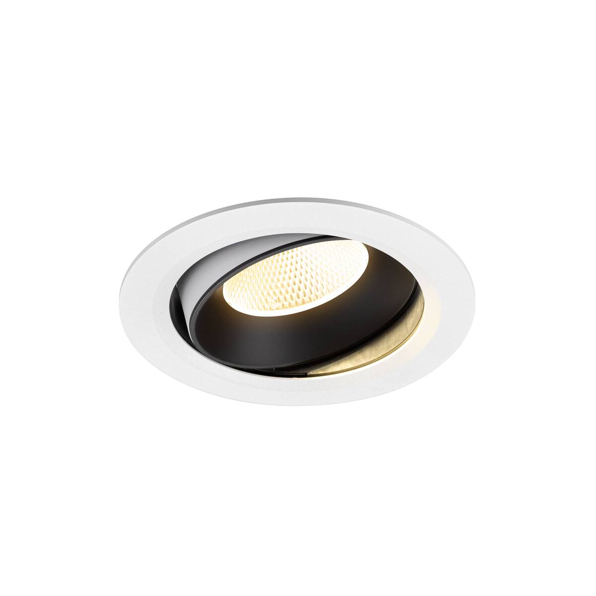 NUMINOS® MOVE XL, zápustné stropní svítidlo bílá/černá 3000 K 20°