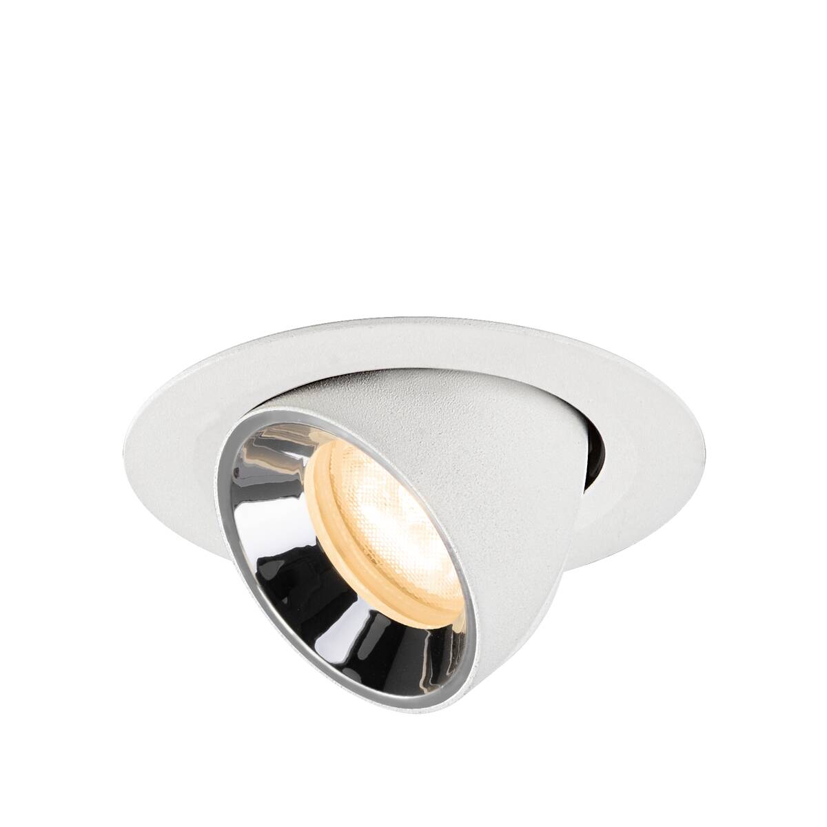 NUMINOS® GIMBLE XS, spot encastré, intérieur, 2700 K, 55° blanc / chrome