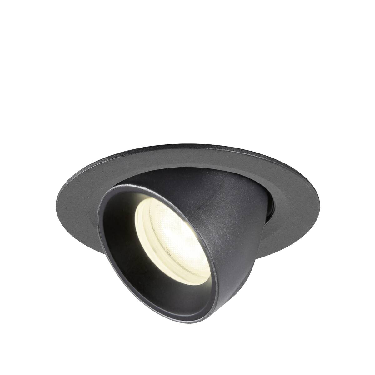 NUMINOS® GIMBLE XS, incasso a plafone, 4000 K, 55°, IP20, rotondo, nero