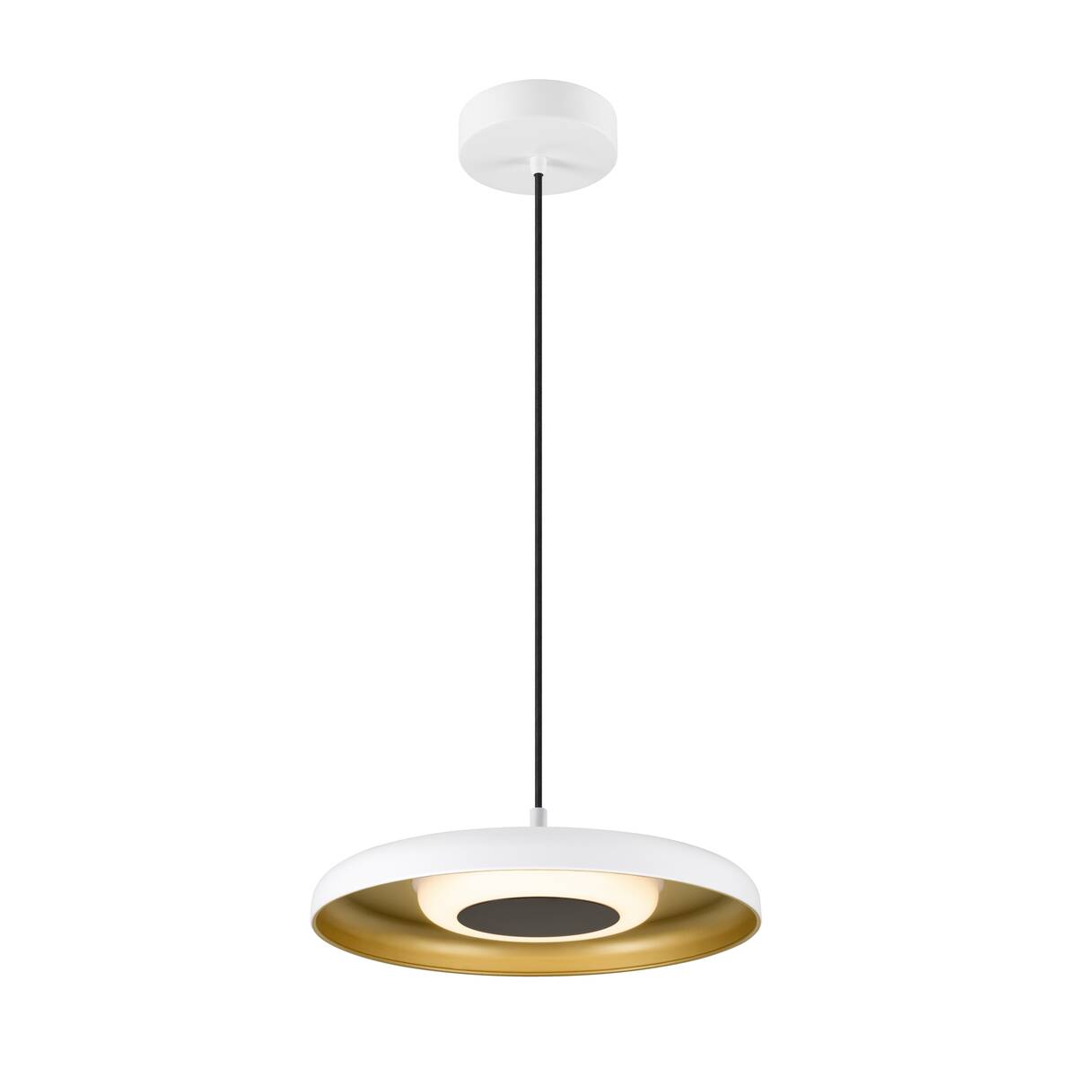 MOTUNA, PD, PHASE, Pendelleuchte, 2700 K, 10 W, 130°, weiß / goldfarben