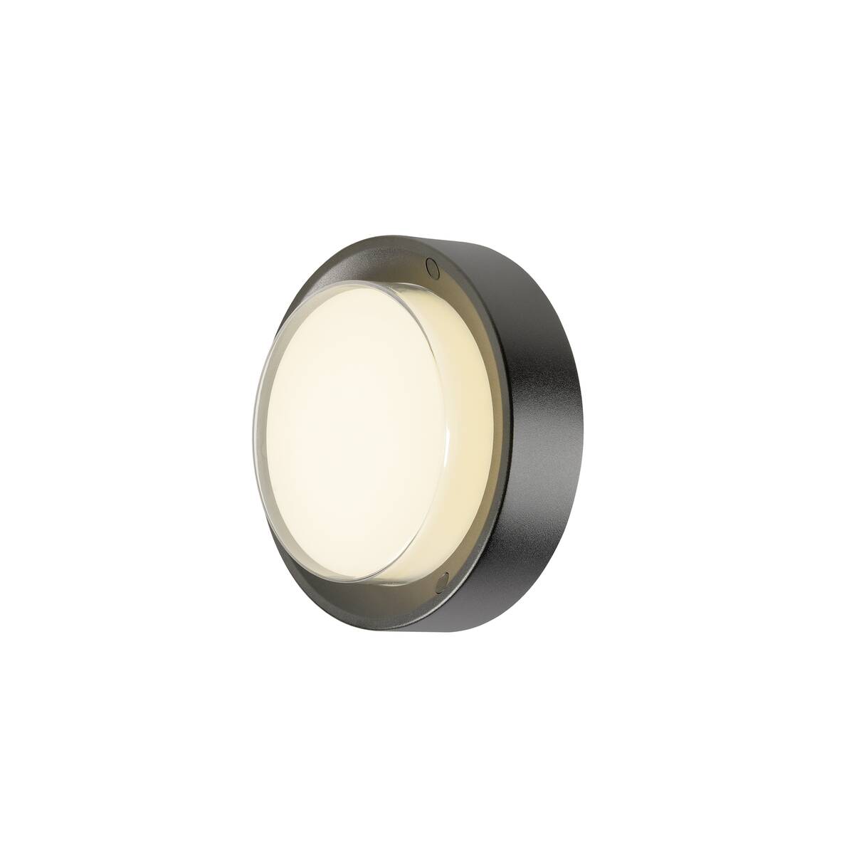AINOS SLIDE WL, Vägglampa, rund, PHASE, 2700/3000 K, 11 W, IP65, svart