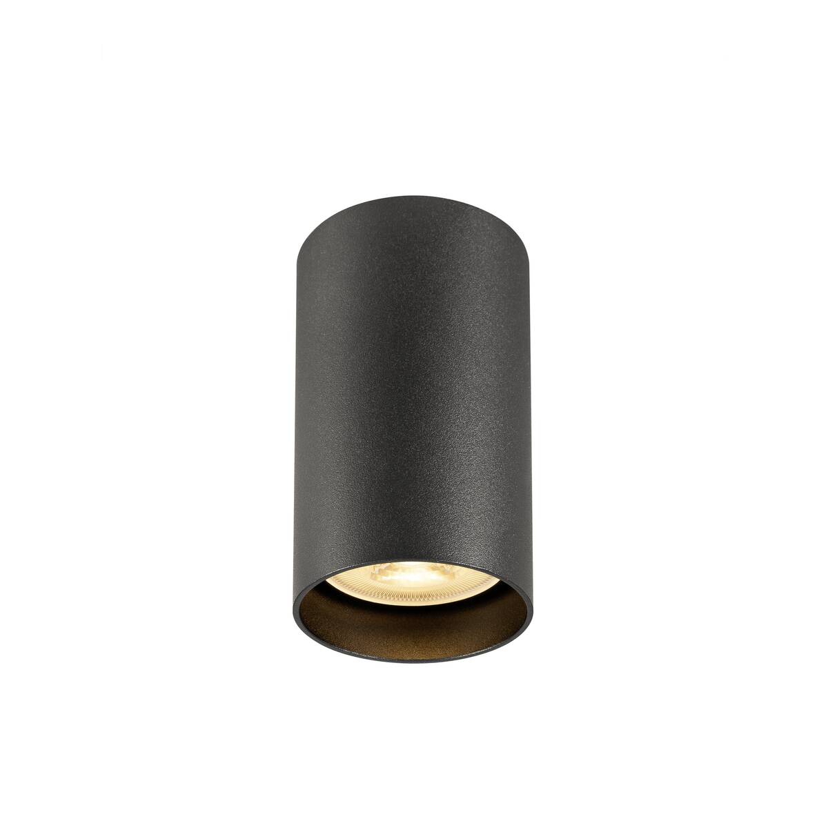 ENOLA 2.0 M, CL, SINGLE, QPAR51, Taklampa för utanpåliggande montage, 1 x 10 W, svart