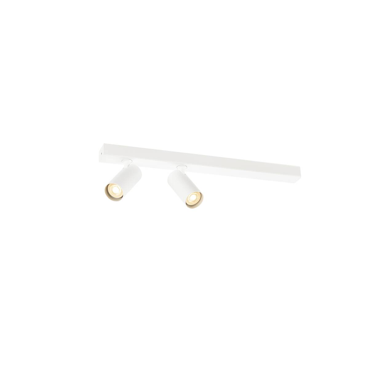 ENOLA 2.0 S, CL, DOUBLE, GU10 MINI, PAR11, LONG, plafonnier en saillie, 2 x 5 W, blanc