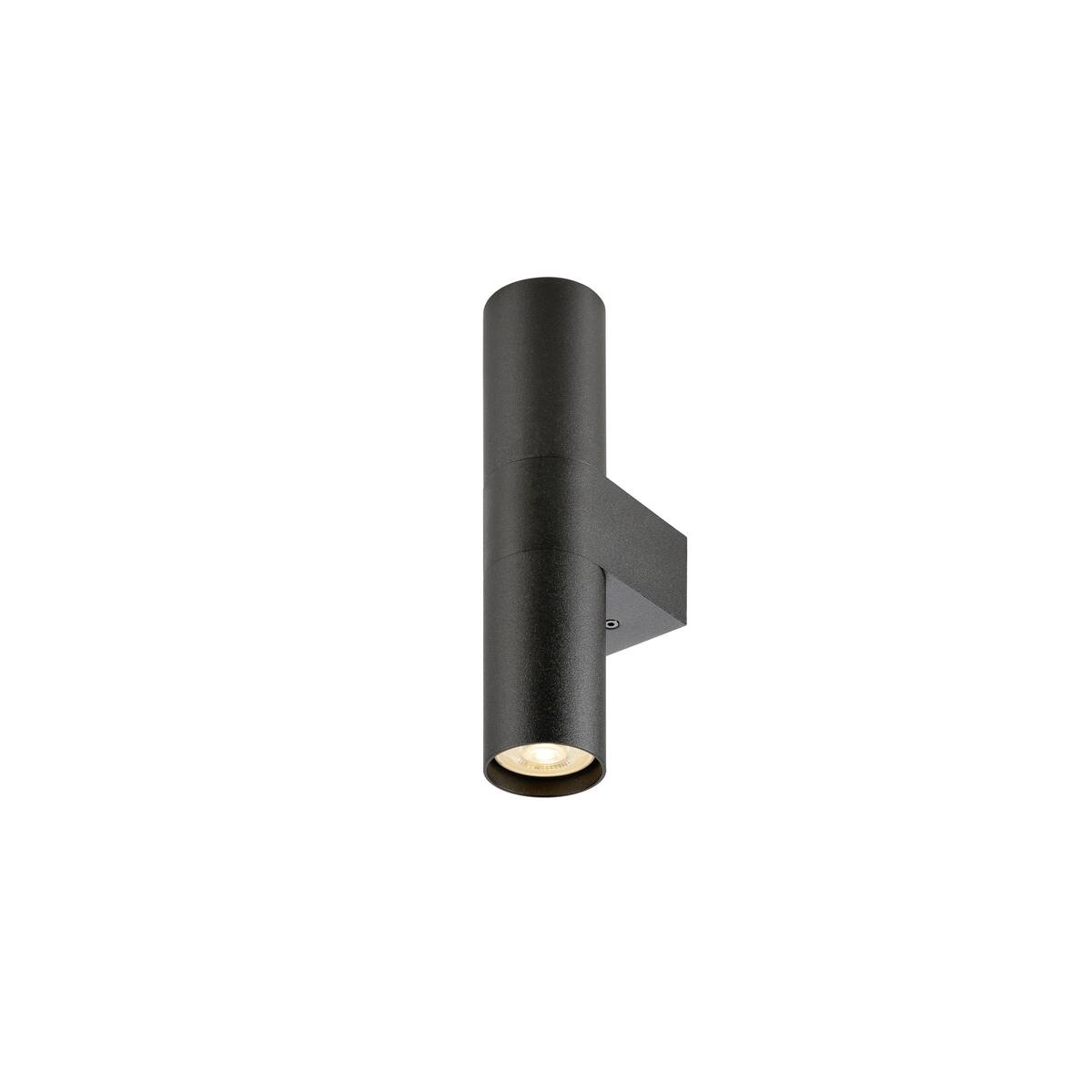 ENOLA 2.0 S, WL, DOUBLE, GU10 MINI, PAR11, luminaria de superficie de pared, 2 x 5 W, negro