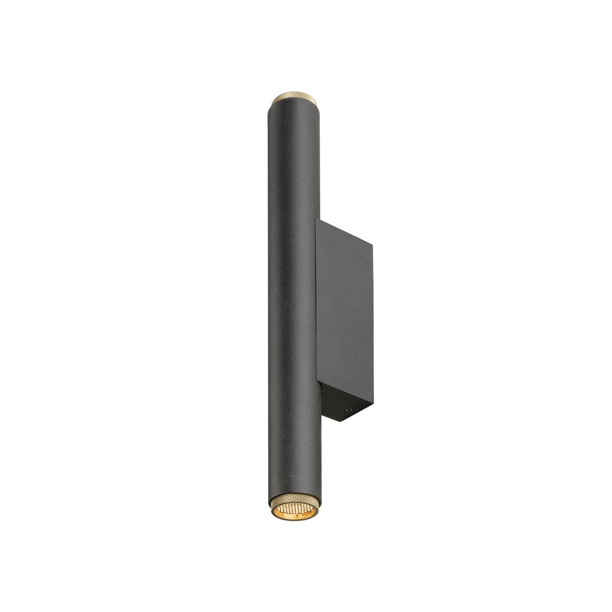 GRIP! S, WL, PHASE, UP/DOWN, Wandaufbauleuchte, 2700 K, 12 W, 29°, schwarz / goldfarben