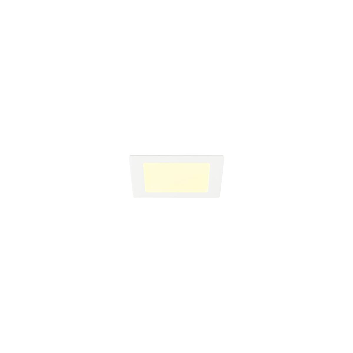 SENSER 2.0 18, RL, eckig, PHASE, Deckeneinbauleuchte, 3000 K / 4000 K, 12 W, 90°, weiß