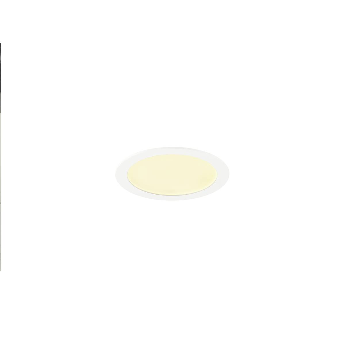 SENSER 2.0 24, RL, rund, PHASE, Deckeneinbauleuchte, 3000 K / 4000 K, 90° , 18 W, weiß