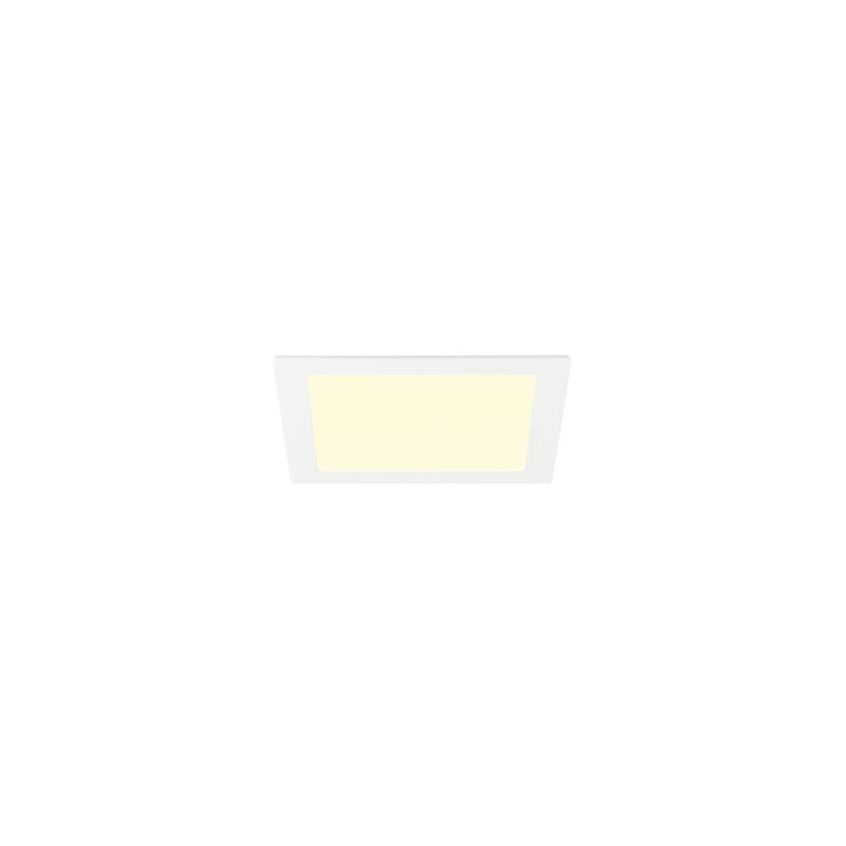 SENSER 2.0 24, RL, eckig, PHASE, Deckeneinbauleuchte, 3000 K / 4000 K, 20 W, 90°, weiß