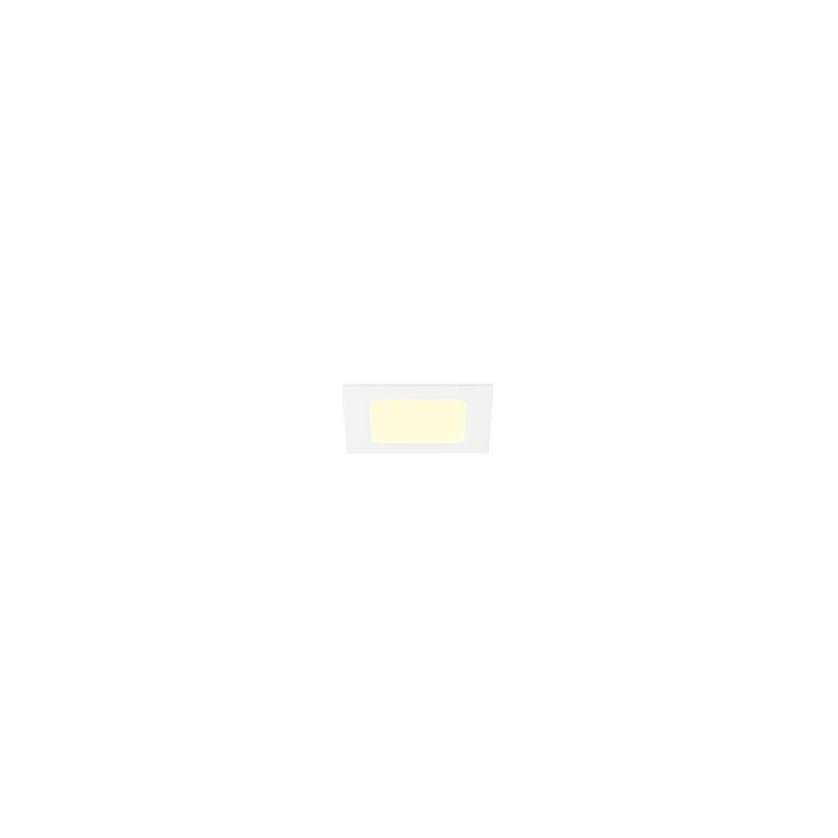 SENSER 2.0 12, RL, eckig, DALI, Deckeneinbauleuchte, 3000 K / 4000 K, 7 W, 90°, weiß